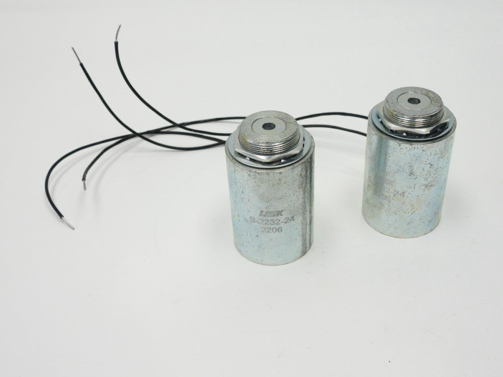 (Lot of 2) Lisk S-2232-24 2206 Solenoid Coil