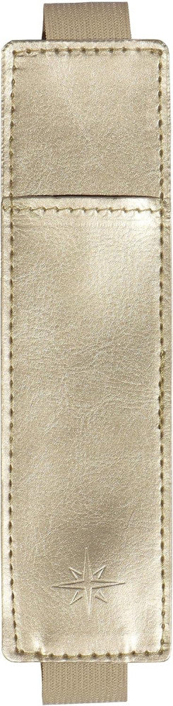 Elastic Pen Holder - Gold - Vegan Leather - Light Weight - Hardcover Bibles - Bo