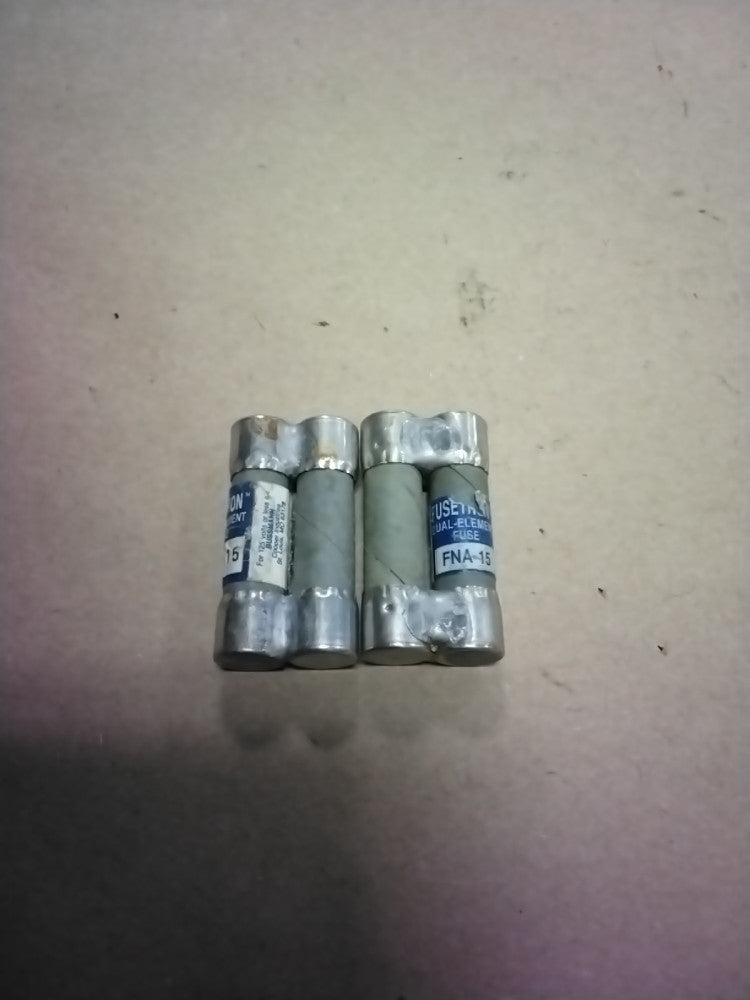 Bussmann FNA-15 Fusetron Fuse 15A 250VAC, Lot Of 2