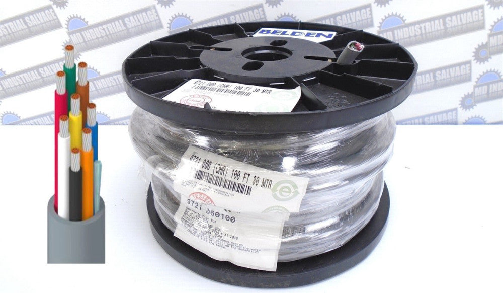 BELDEN - 9721 060 CHR - 8-C - WIRE - 16AWG 600V - Tinned Copper - 100ft 30M -NEW