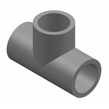 Zoro Select 801-060 Pvc Tee, Socket X Socket X Socket, 6 In Pipe Size