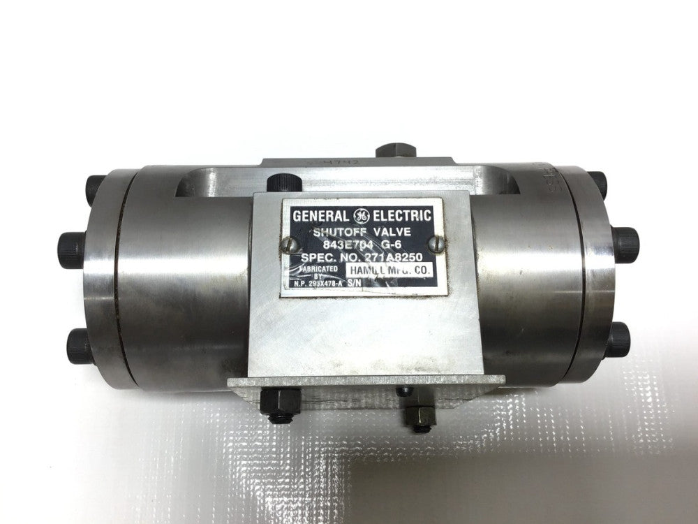 GE General Electric 843E704 G-6 Shutoff Valve Stainless Steel