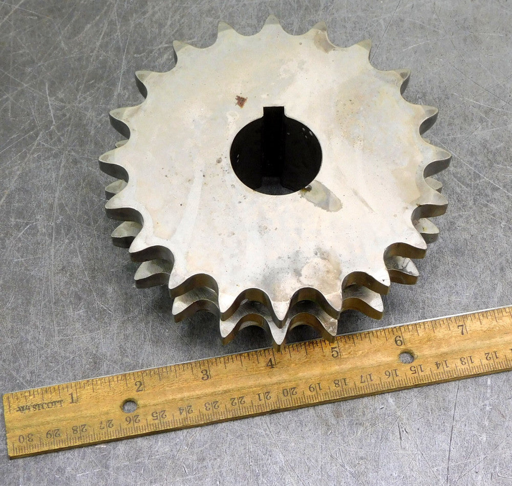 Martin D60B20H Double Roller Chain Sprocket #60 20 Teeth 1-1/4" Bore