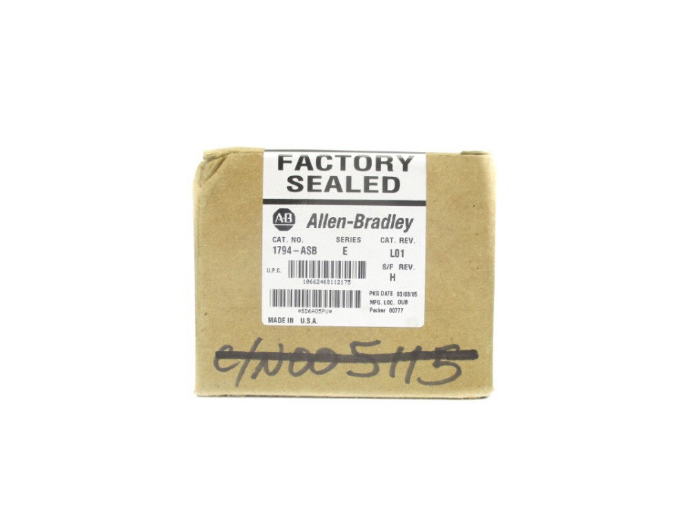 ALLEN BRADLEY 1794-ASB SER. E DATE: 2005 NSFS