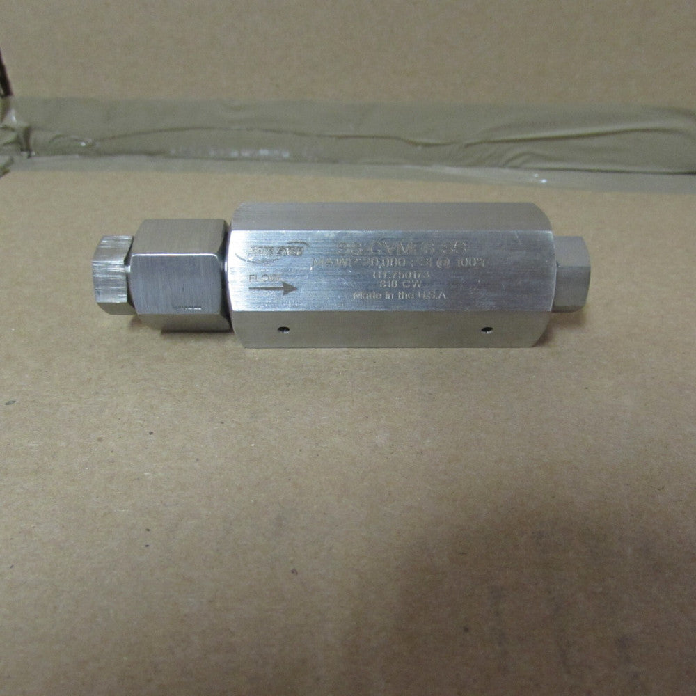 SPIR STAR SS-CVMF6-SS 3/8"NPT SS SOFT SEATED CHECK VALVE,20K, N/NIB! MAKE OFFER!