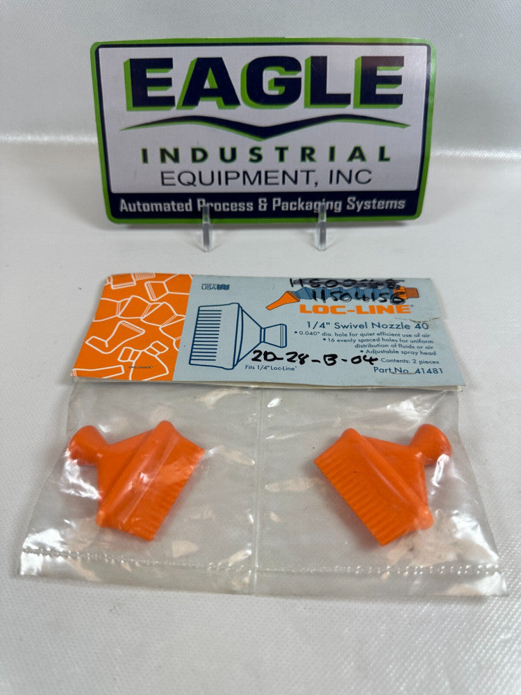 Loc-Line® USA #41481 Nozzles 1/4" Modular Swivel Nozzles   Pack of (2) NEW
