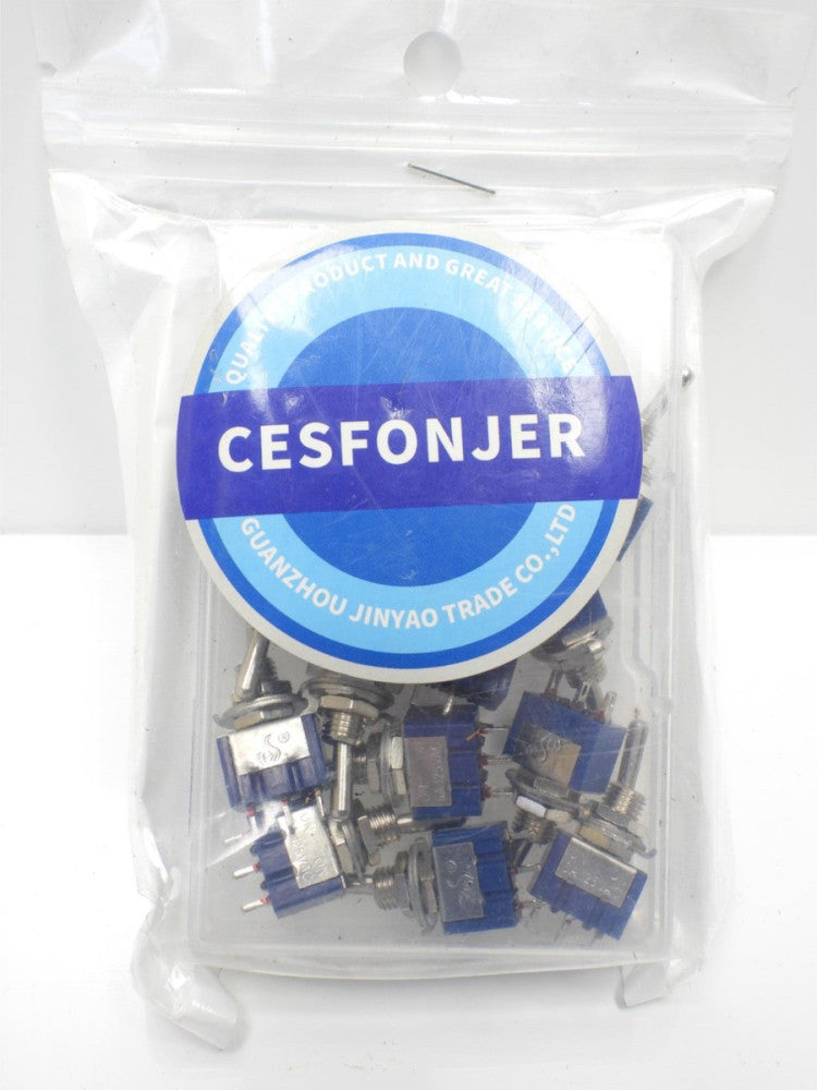 15pcs SPDT Mini Micro Toggle Switch 1/Off/On 3 Position 3 Pins AC