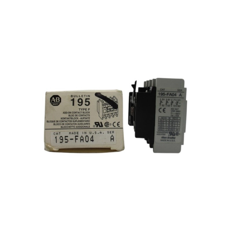 ALLEN BRADLEY 195-FA04 SER. A (GY/BL) NSMP