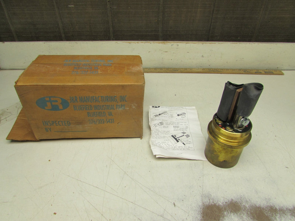 J&R MANUFACTURING JR-2000PB , PLUG BODY , MALE, BRASS  NIB! MAKE OFFER! 