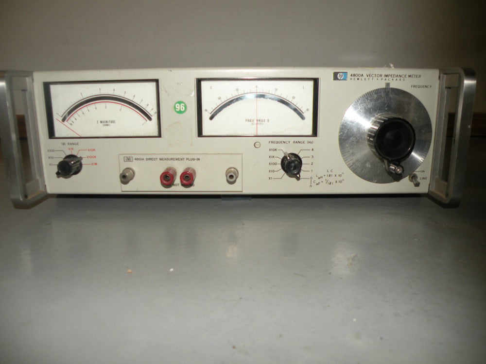 HP 4800A Vector Impedance Meter w/ 4801A Direct Measurement Plug-In