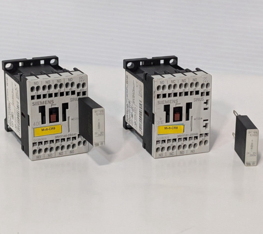 Lot of 2: Siemens Sirius 2BB40 Contactor Relays, Contactors, 31E, 40E, 24VDC