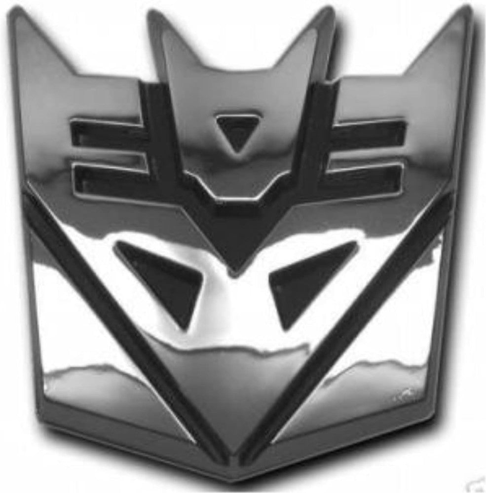 5" Deceptacon Transformer 3D Chrome Emblem 1/4" Thickness