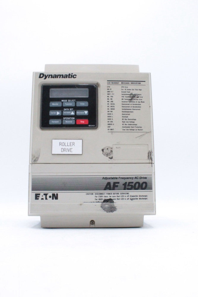 Eaton Dynamatic AF-150102-0240 AF1500 Adjustable Frequency AC Drive