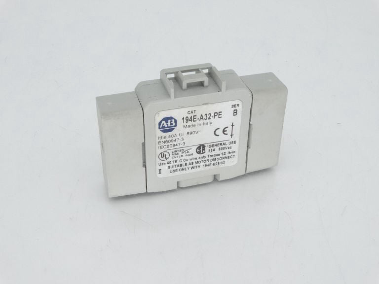 ALLEN BRADLEY 194E-A32-PE SERIES B TERMINAL BLOCK