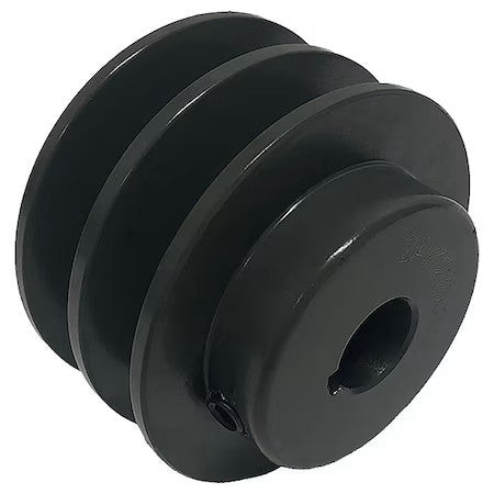 Zoro Select 2Ak124x1 V-Belt Pulley,12.25 In Out Dia.,Ci