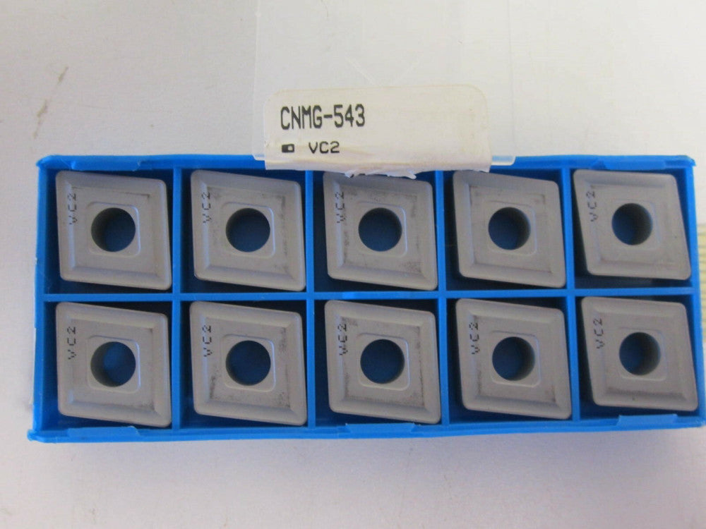 Valenite CNMG-543 VC2 Carbide Indexable Inserts Pack Of 10