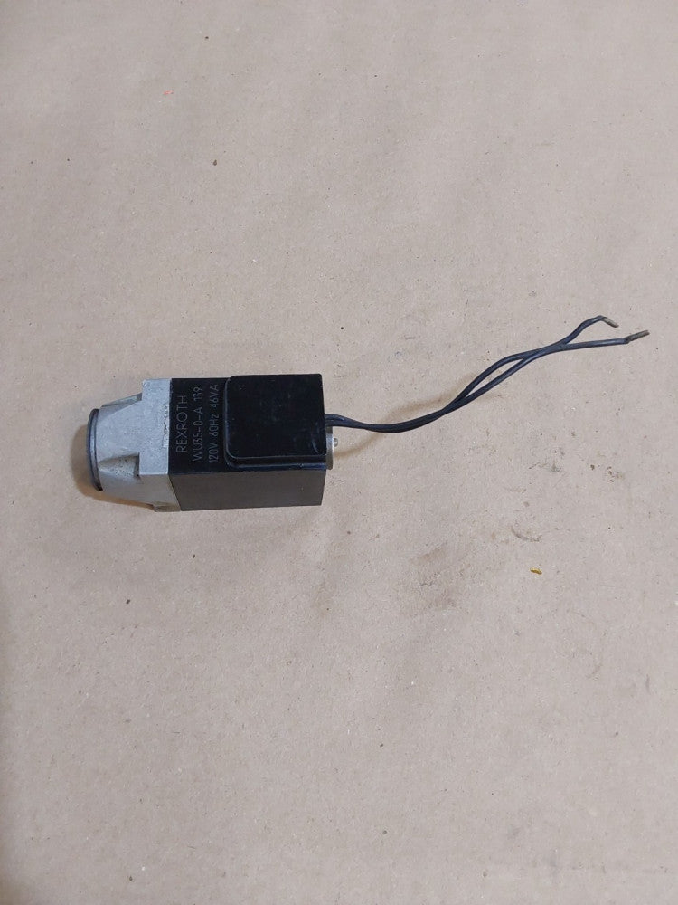 Rexroth WU35-O-A WU35-0-A VALVE SOLENOID Coil 46VA 120V 60HZ missing Button