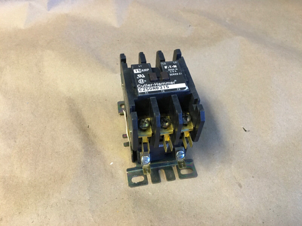 Cutler-Hammer C25DNB315 Contactor 15A Coil 24V 50-60Hz Series C1 (KB)