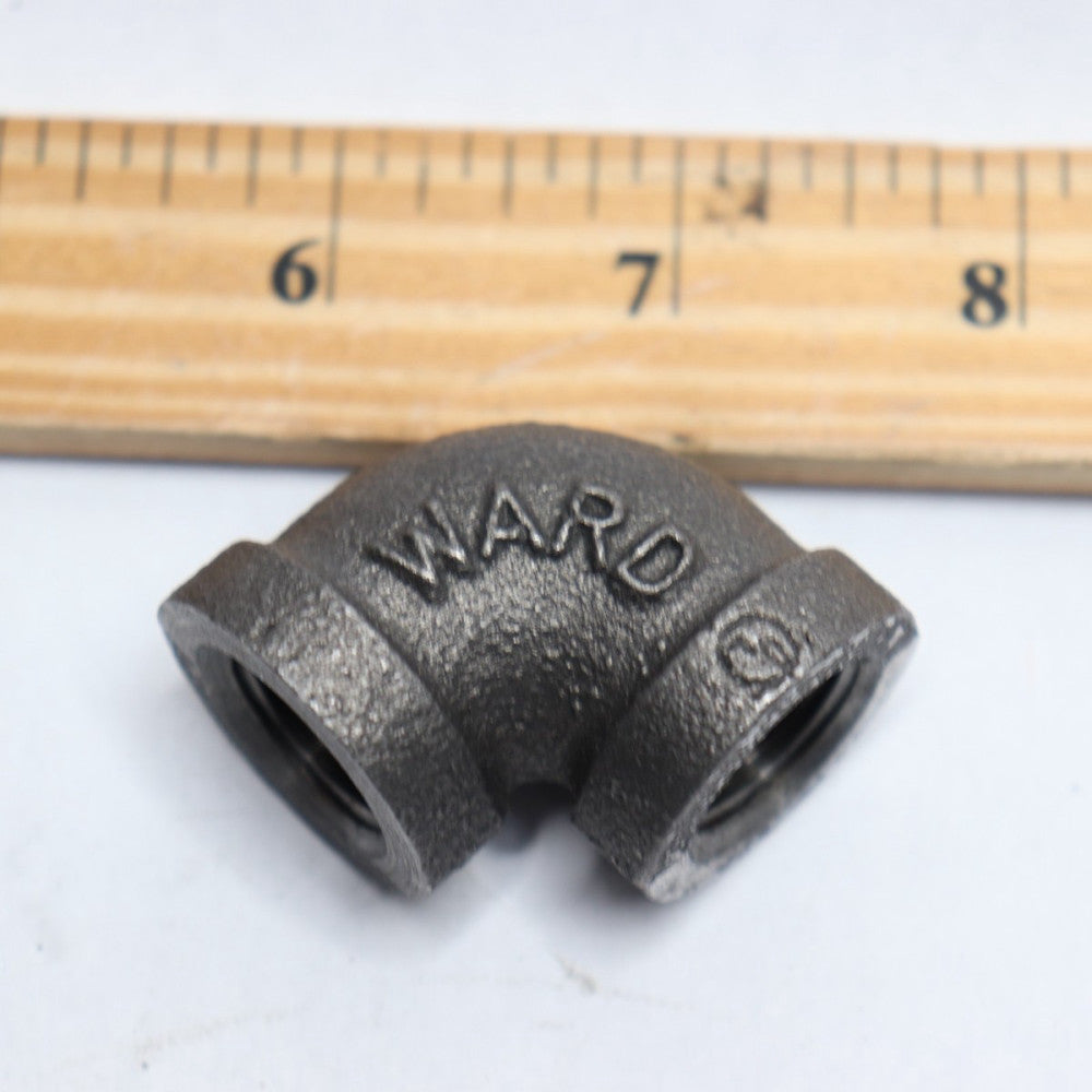 Ward 90 Degree Elbow Black 3/8"  