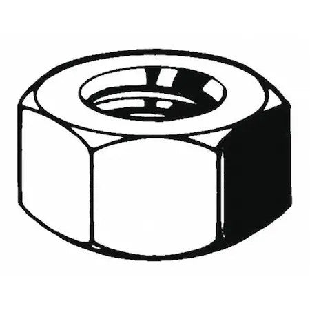 Zoro Select M01120.480.0200 Hex Nut, M48-2.00, Steel, Class 8, Black Oxide, 38