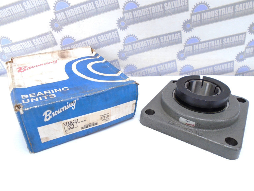 BROWNING - 766470 - VF4B-232 - 2" Concentric Locking 4-BOLT FLANGE BEARING -NEW