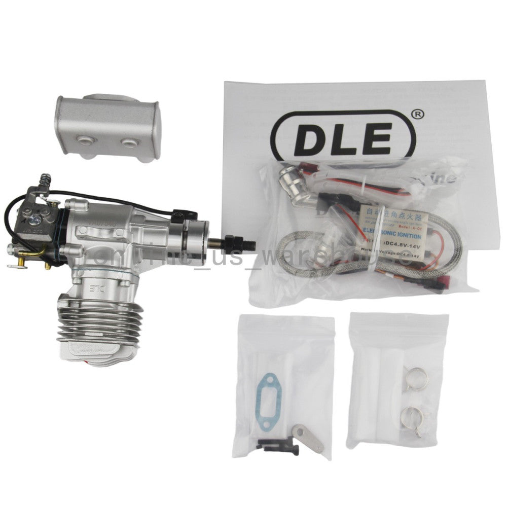 NEW DLE Engines DLE20RA Gas Rear Exhaust w/Elec Ignition 20CC