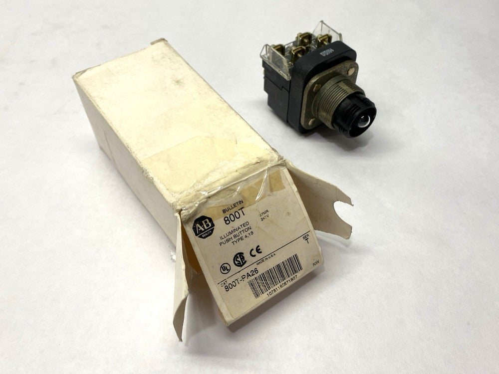 Allen Bradley 800T-PA26 Ser. T Illuminated Pushbutton 30mm NO GUARD