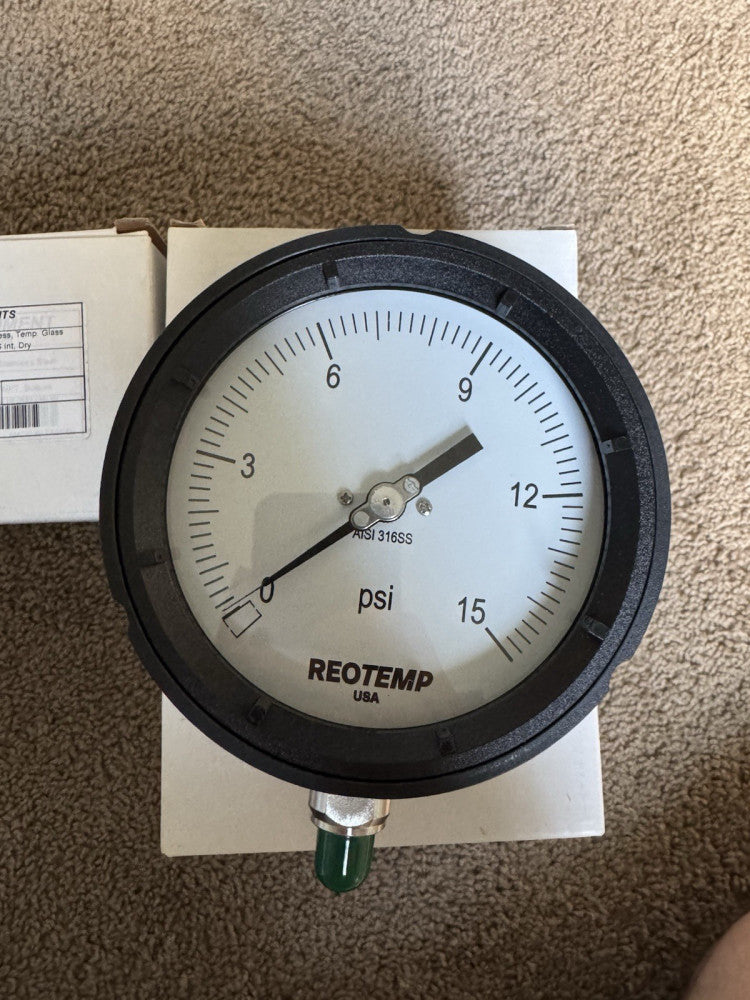 Reotemp Pressure Gauge PT45P1A4P15-D-T