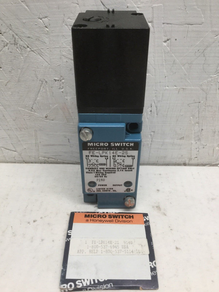Honeywell Micro Switch FE-LPK14E-2S 120VAC 50/60Hz