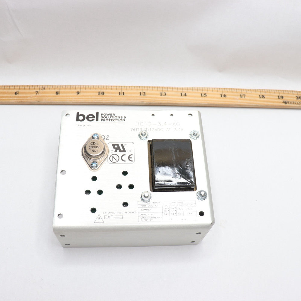 Bel Power Solutions Linear Power Supplies 100-240VAC 12V 3.4A HC12-3.4-AG