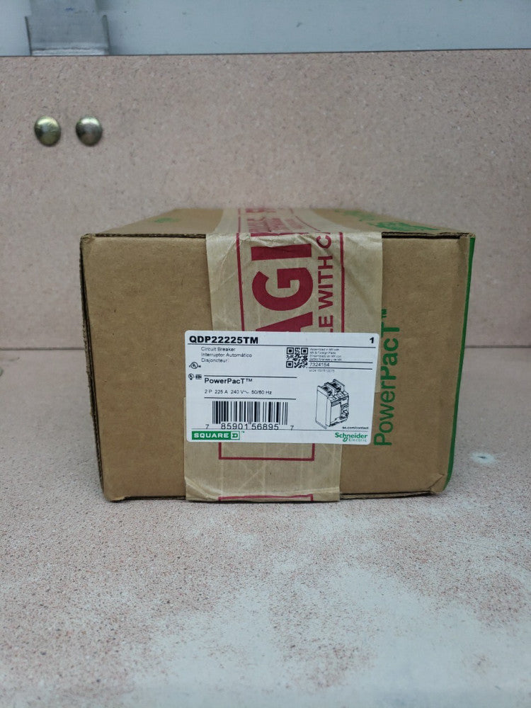 New! Square D QDP22225TM 225 Amp 240V 2 Pole Circuit Breaker