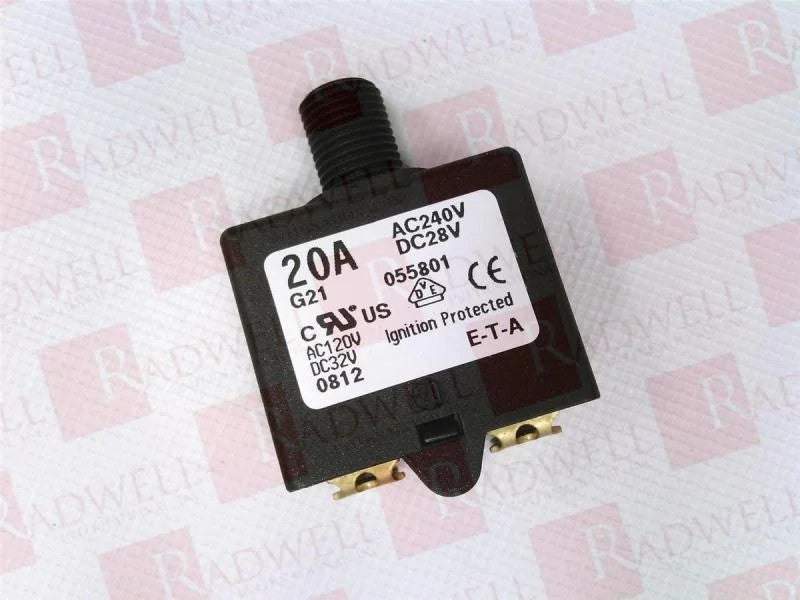 E-T-A CIRCUIT BREAKERS 1658-G21-00-S83-055801-20A / 1658G2100S8305580120A (NEW I