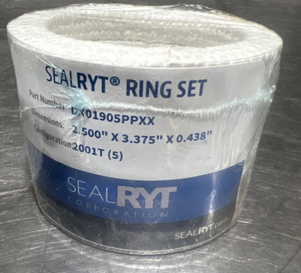 SealRYT DX01905PPXX Compression Packing Ring Set 2.500”x3.375”x0.438 Now Surplus