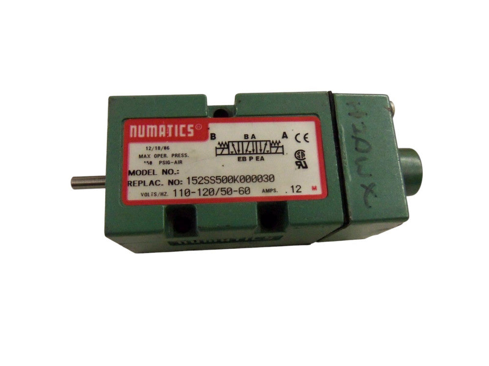 NUMATICS 152SS500K000030 SOLENOID VALVE (AS PICTURED) UNMP