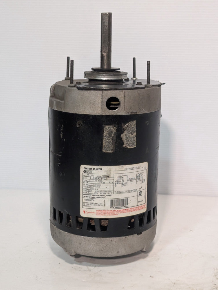 AO Smith 7-193905-02 Century AC Condenser Fan Duty Motor C512V1, 1/2HP, 1 Phase