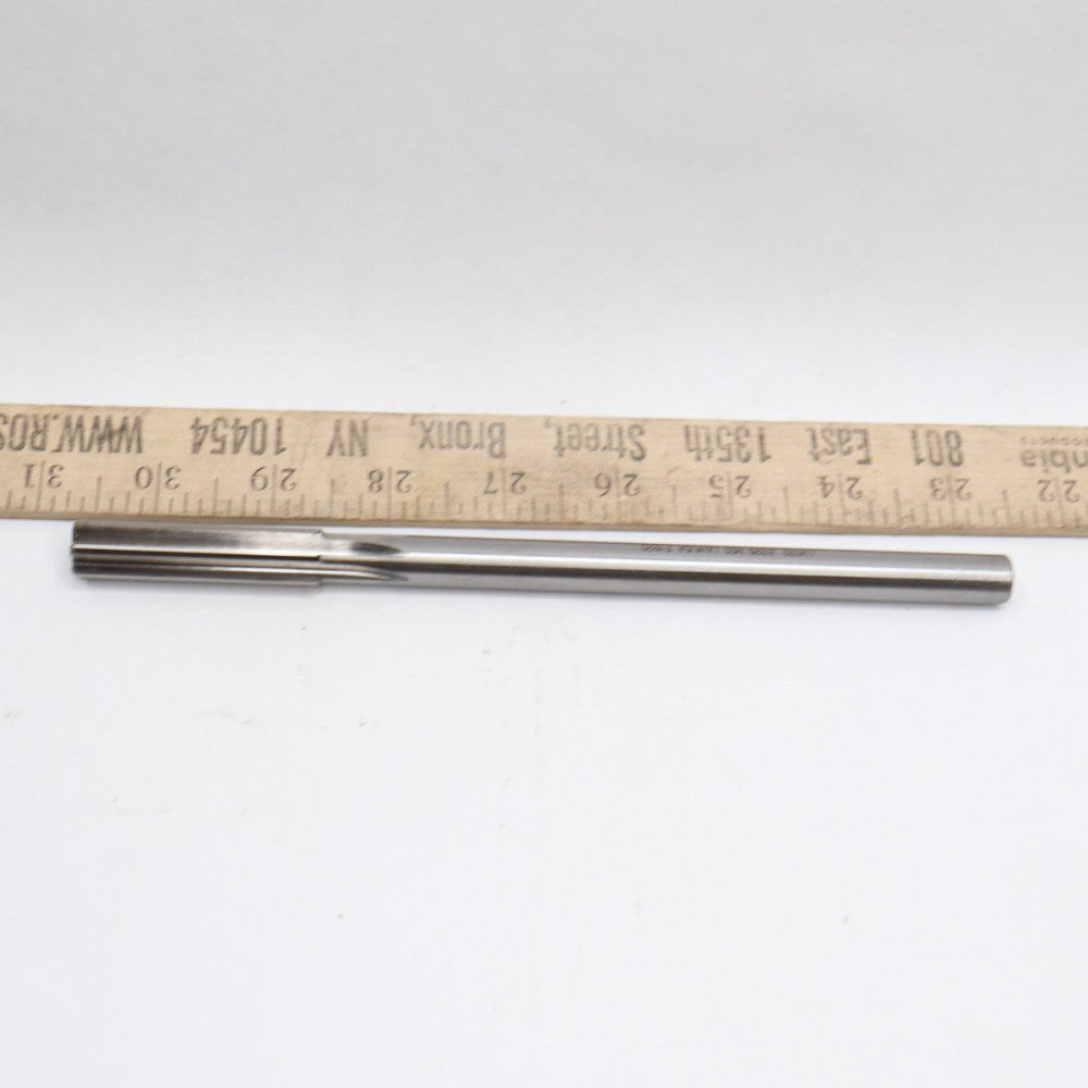 MSC Chucking Reamer Straight Flute High Speed Steel 0.532" Dia x 8" OAL 72035322