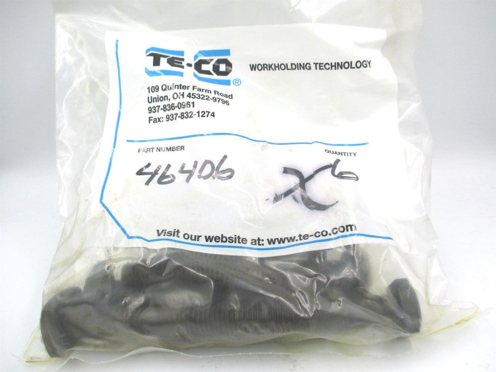 TE-CO (46406) 1/2-13 UNC 5/16" x 2" x 4" OAL Steel T-Bolt - Pack of 6