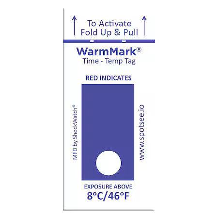 Warmmark Wm 8/46-12 Temperature Indicator Label,Heat,Pk100
