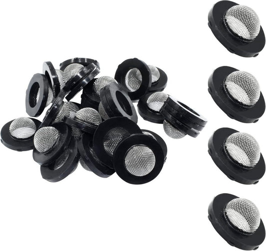 30pcs Stainless Steel Garden Hose Screen 50 Mesh with tabs for 3/4" 