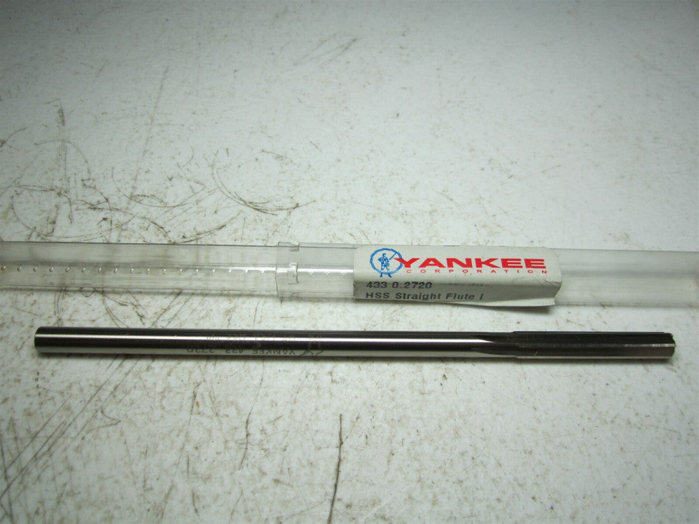 Yankee (433) 0.2720 Size I HSS Straight Flute 6 Flute Reamer