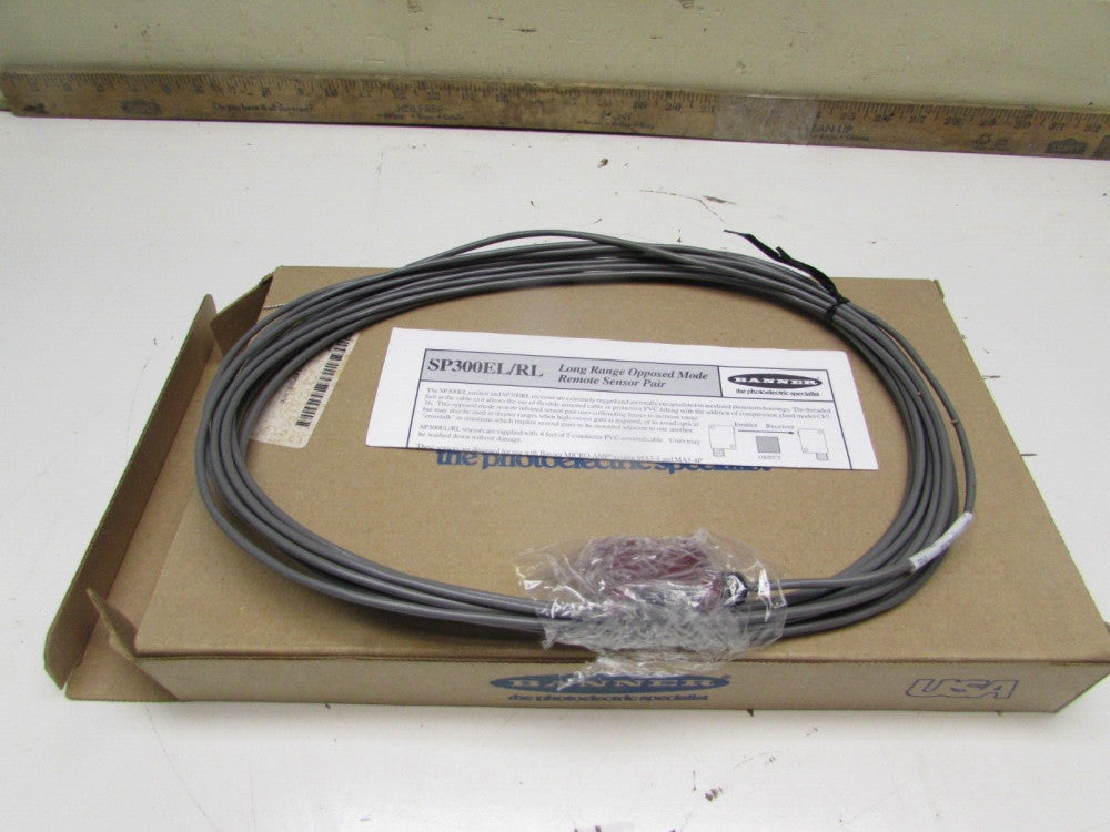 BANNER SP300EL , PHOTOELECTRIC EMITTER , w/30 ft CABLE, NEW IN BOX! MAKE OFFER!
