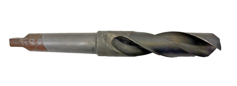 CLE-LINE , #4 MORSE TAPER SHANK DRILL BIT, SPIRAL 2-FLUTE, OAL 12-1/8"