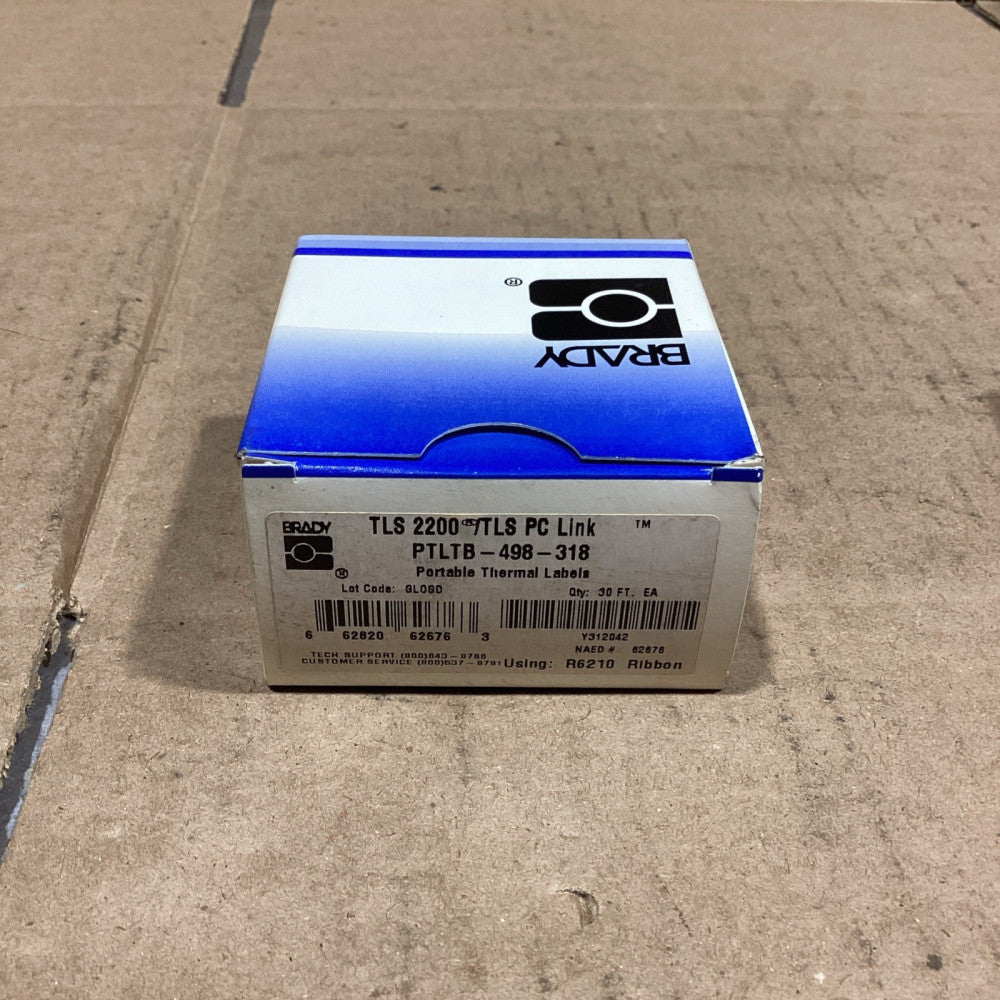 BRADY PTLTB-498-318 Portable Thermal Labels, NOS