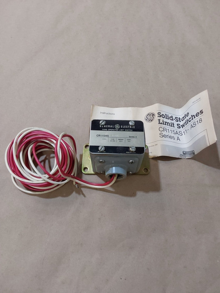 GE General Electric Vane operated Limit Switch Cat: CR115AS