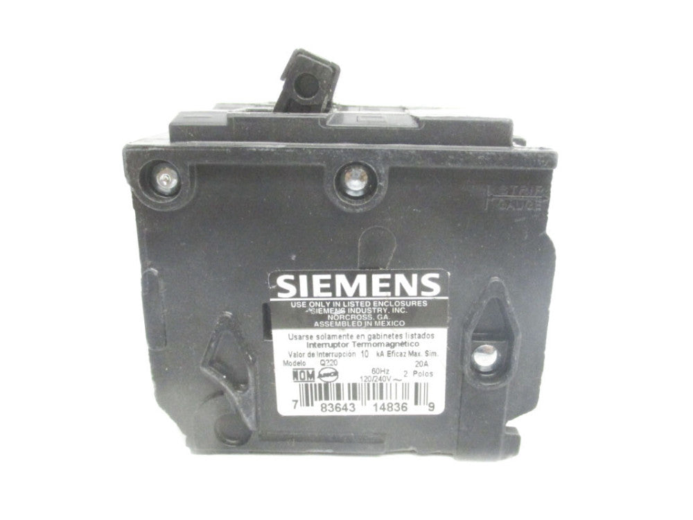 SIEMENS Q220 120/240V 20A UNMP