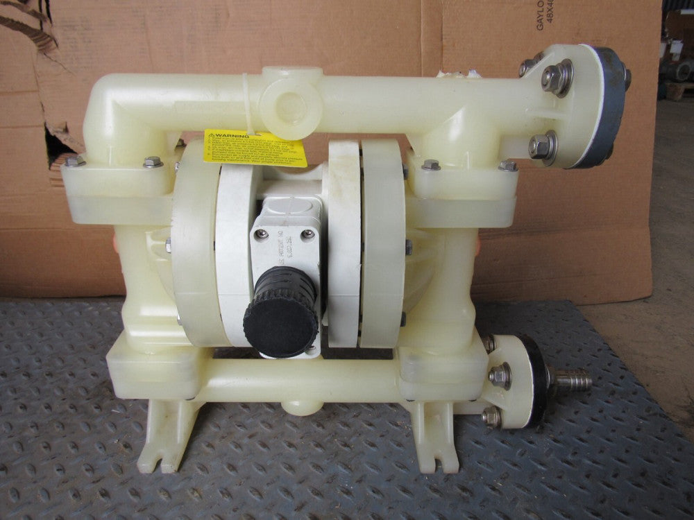 WILDEN DIAPHRAGM PUMP P200/PKPPP/TNU/TF/PTV 02-10568 1"NPT INLET/OUTLET USED !!