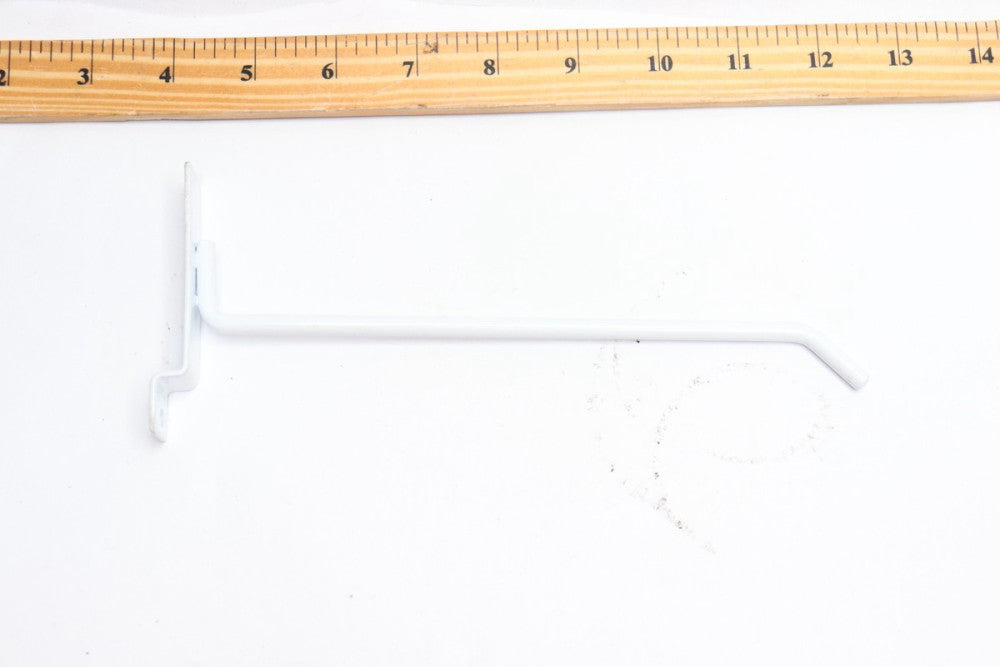 Peg Hook for Slatwall White 8 x 3-1/4"