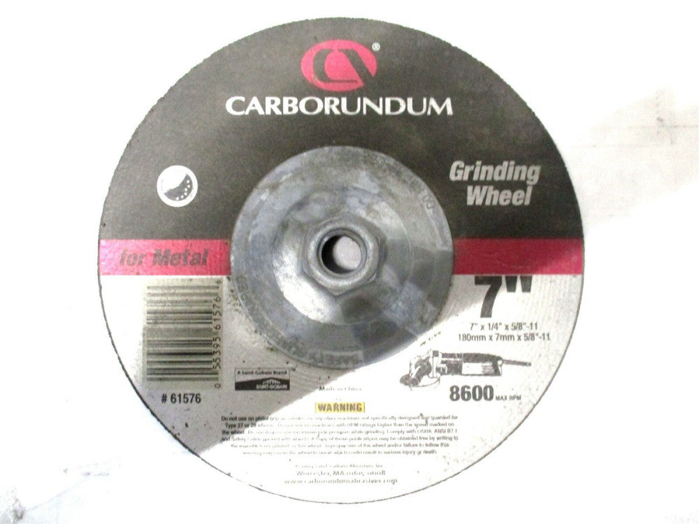 Carborundum (61576) 7 x 1/4 x 5/8-11 A/O Depressed Center Grinding Wheel - 3 PC