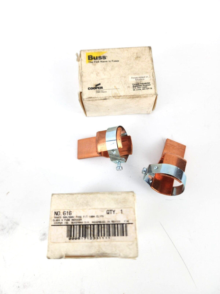 2pcs Buss 616 60A /600V Fuse Fit 100A Clips Class H Fuse Buss Reducer