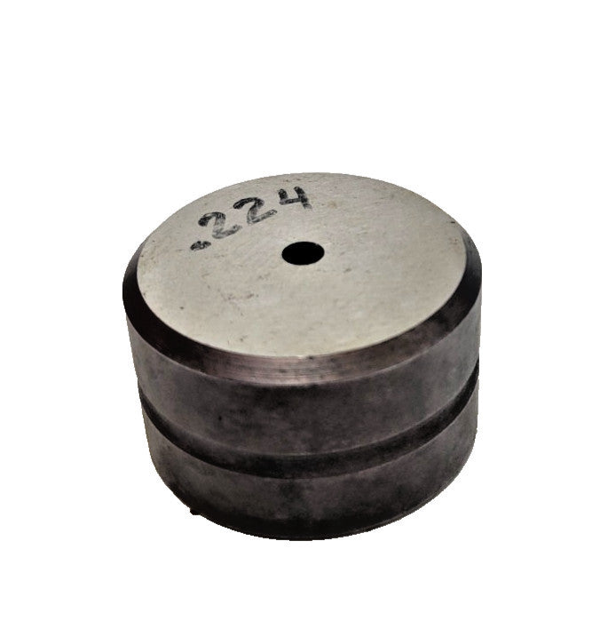 IRONWORKER ROUND PUNCH PRESS DIE 0.224" HEAD DIA 1-7/8"